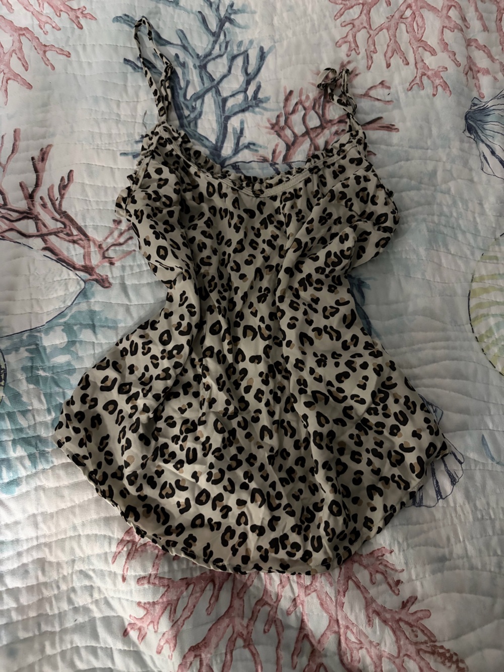 Leopard Print Satin  - Beige/Black